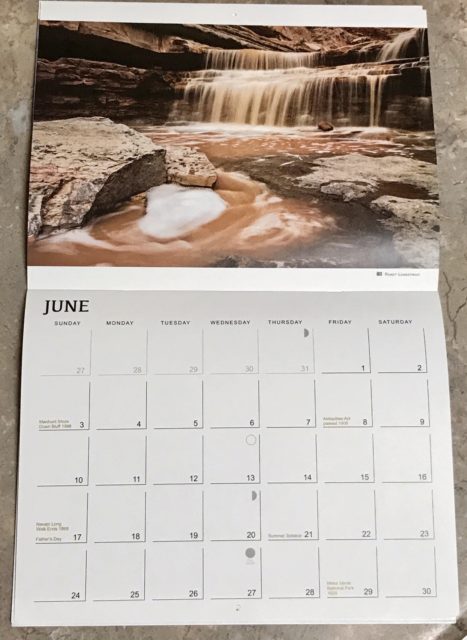 Cedar Mesa 2018 Calendar