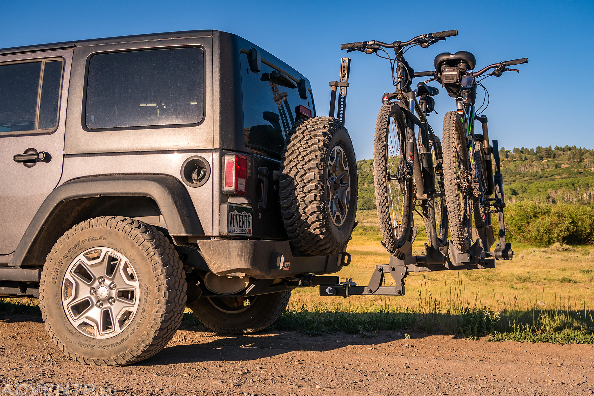 Thule Bike Rack for a Jeep JK // 
