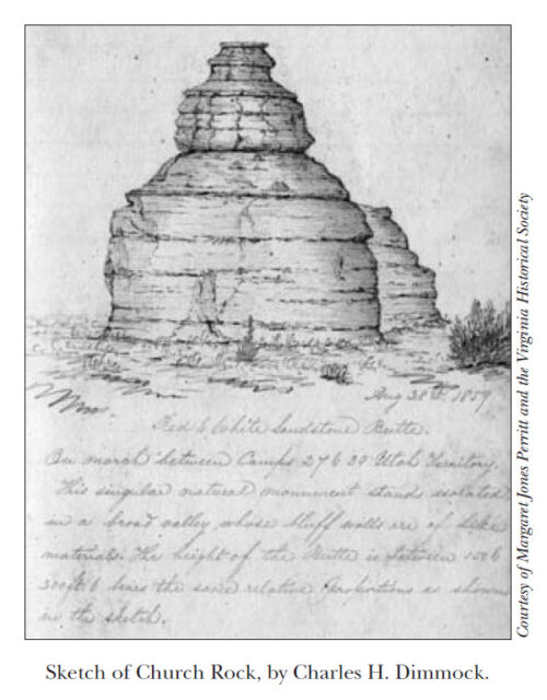 Sketch of Church Rock