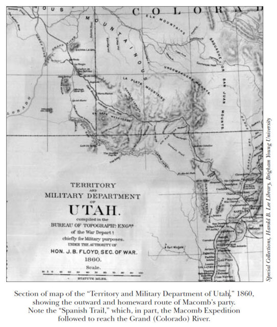 Territory and Military Department of Utah 1860
