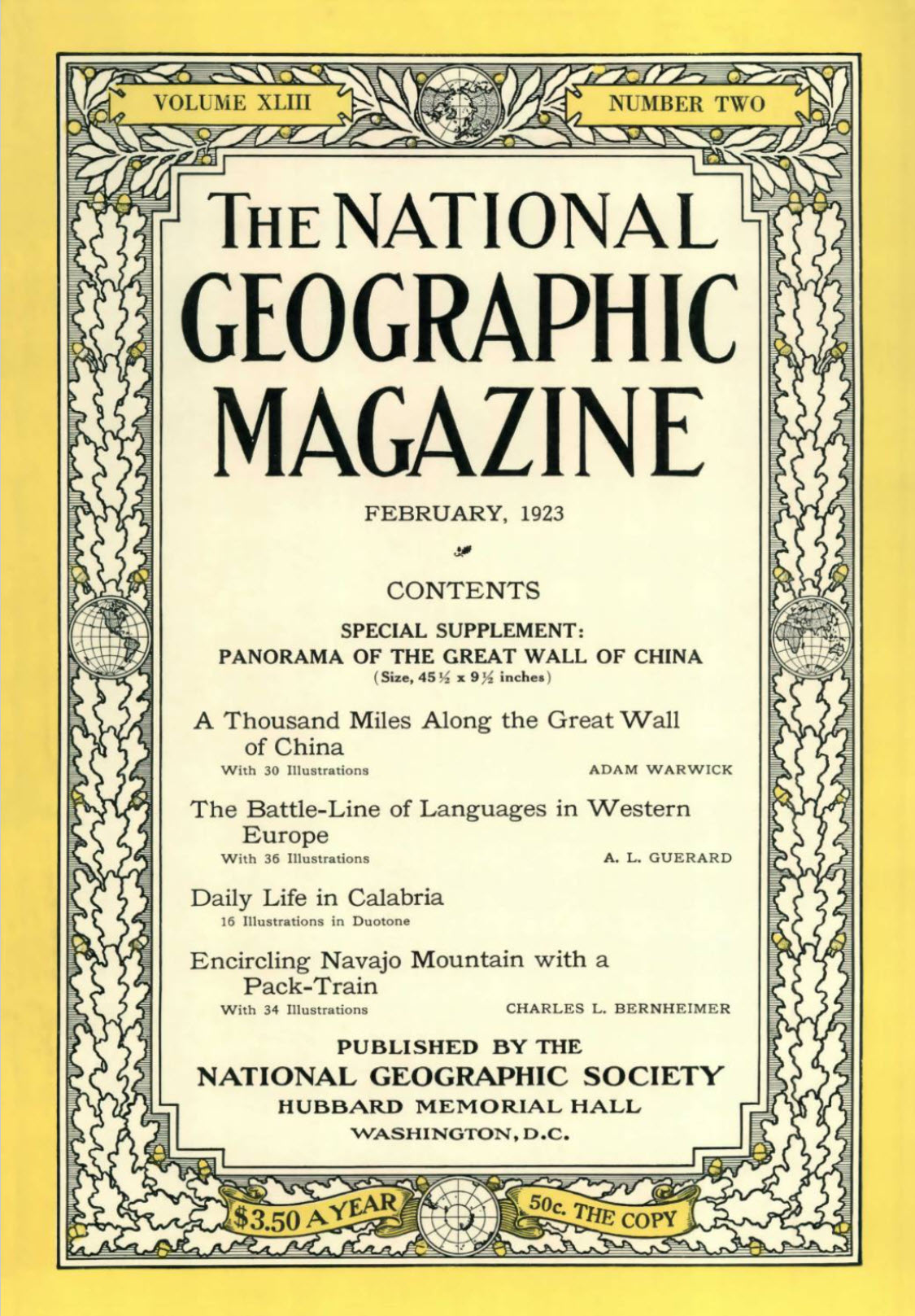 National Geographic, February 1923