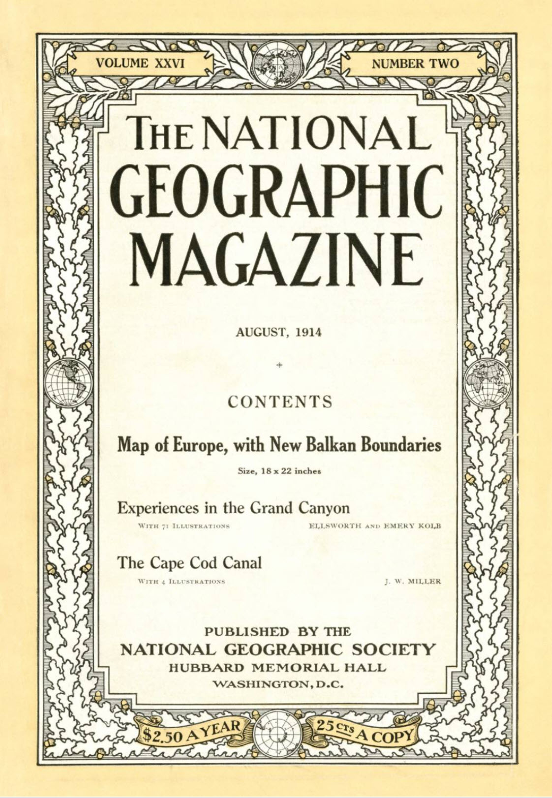 National Geographic, August 1914