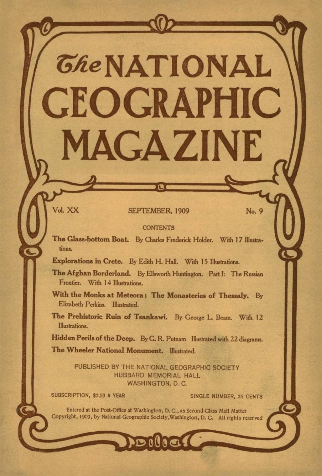 National Geographic, September 1909