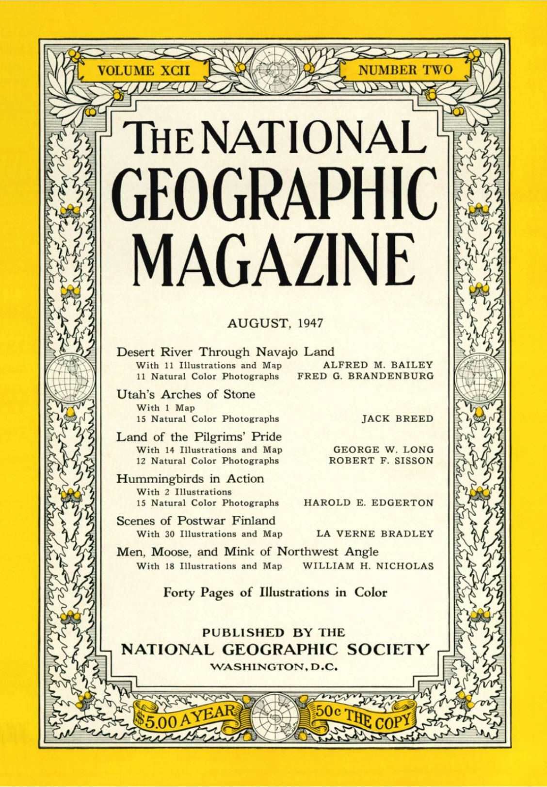 National Geographic, August 1947