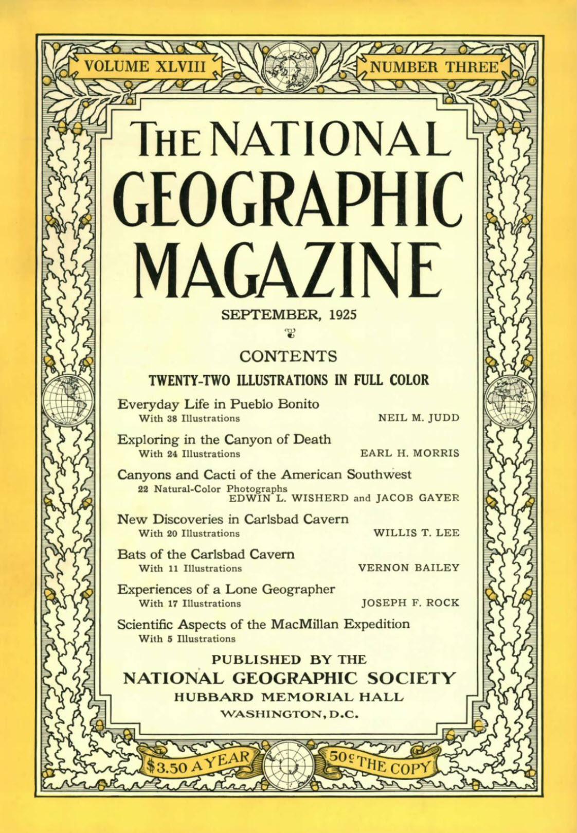 National Geographic, September 1925
