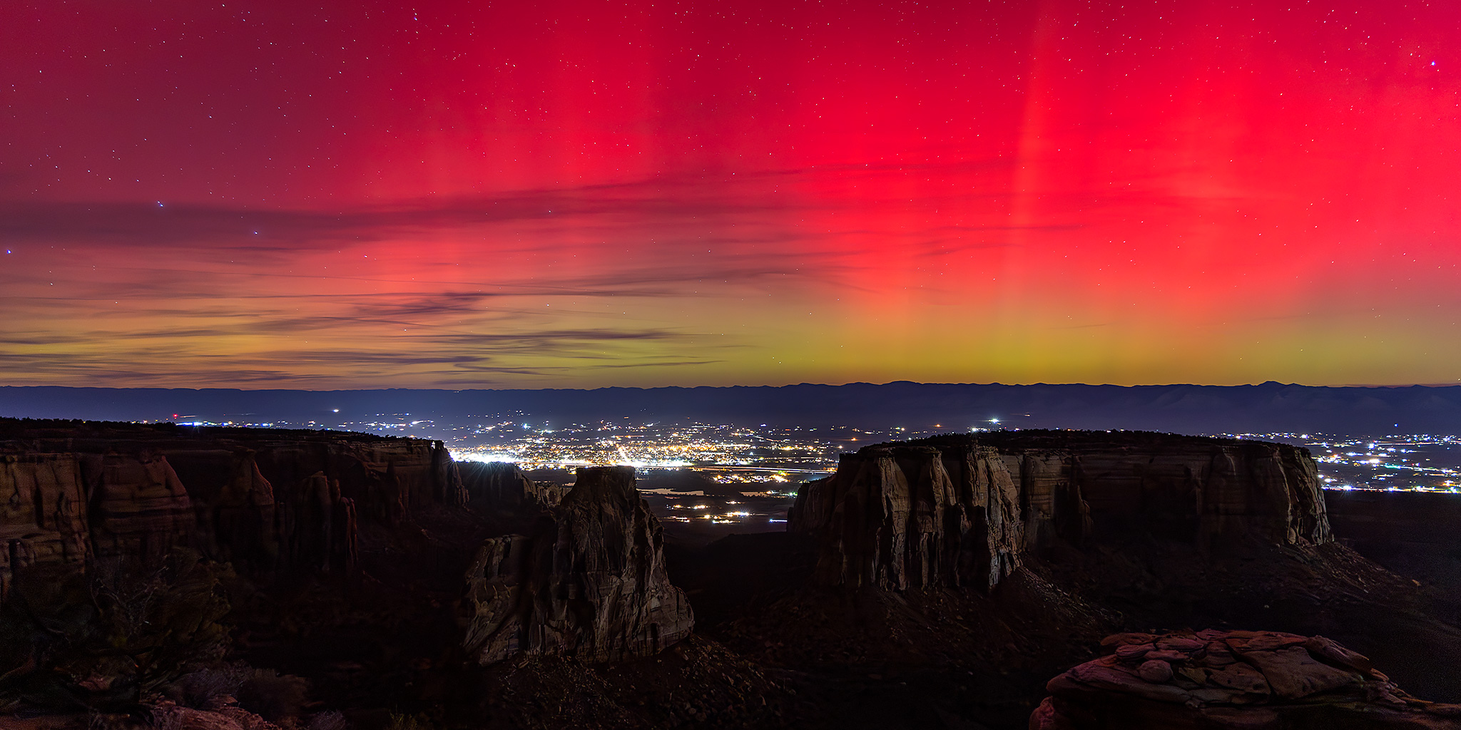 The Aurora Borealis from Grand View
