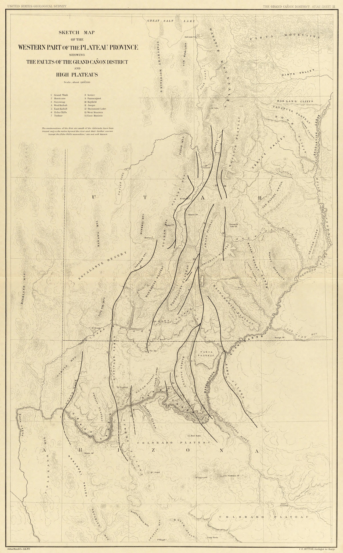 Sketch Map of the Western Part of the Plateau Province